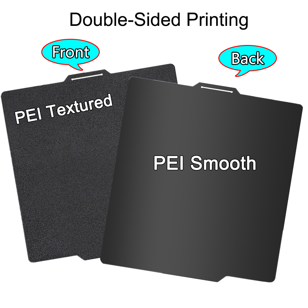 P1P P1S Plate for Bambu lab A1 Build Plate Smooth X1C Spring Steel Sheet Double Side 3D Print for Bambu Bamboo X1 Carbon Plate: Cyan