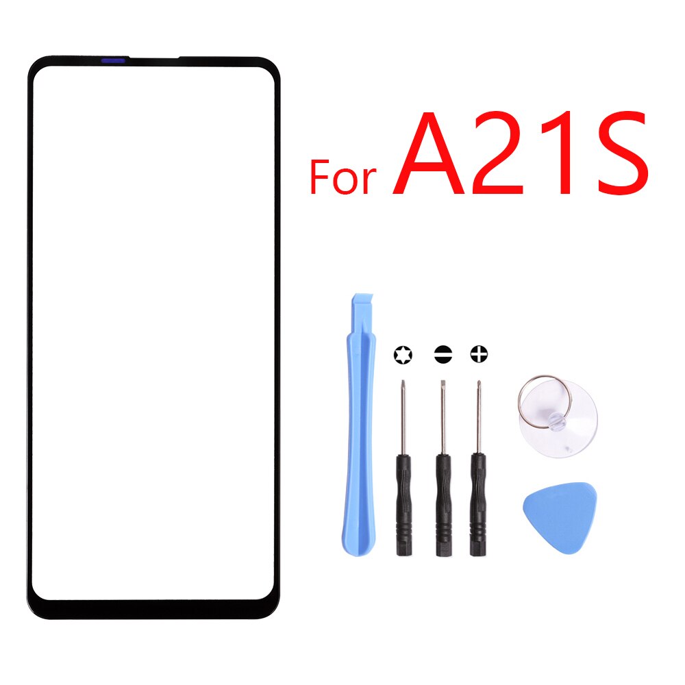 berühren Bildschirm Für Samsung Galaxis A11 A21 A31 A41 A51 A71 berühren Bildschirm Vorderseite Glas Tafel TouchScreen LCD äußere Anzeige objektiv: A21S mit Werkzeug