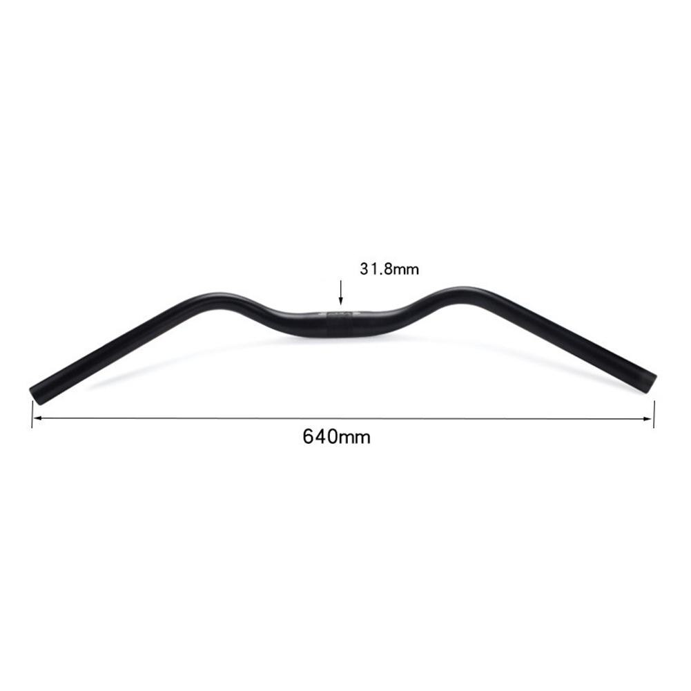 Vélo hirondelle guidon M Type alliage d'aluminium 31.8*640mm rétro confort ville route vélo pièces: M 31.8 640mm