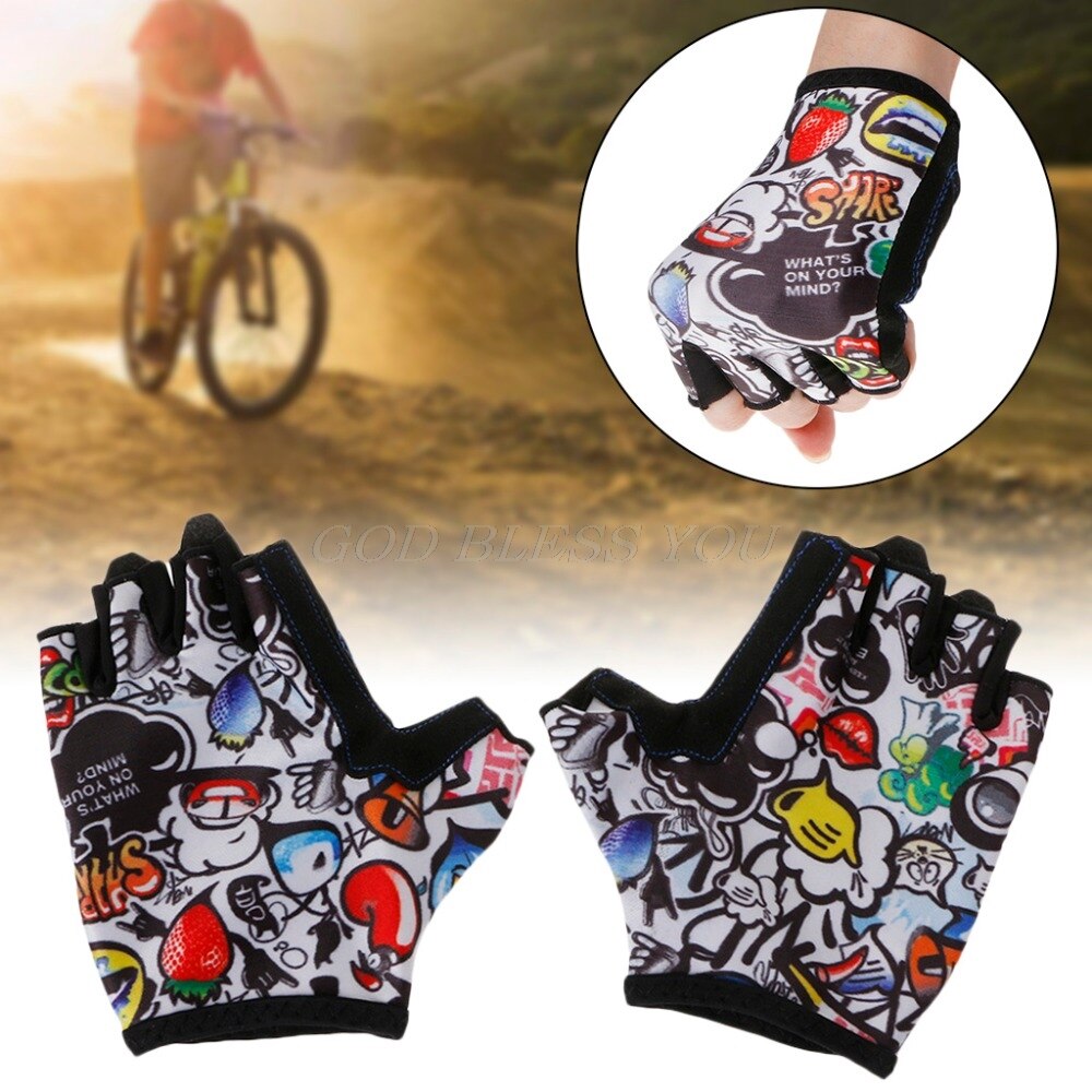 Zomer Kids Fietsen Handschoenen Half Vinger Skate Rijden Mountainbike Outdoor Sport Handschoenen Voor Jongens En Meisjes Kinderen