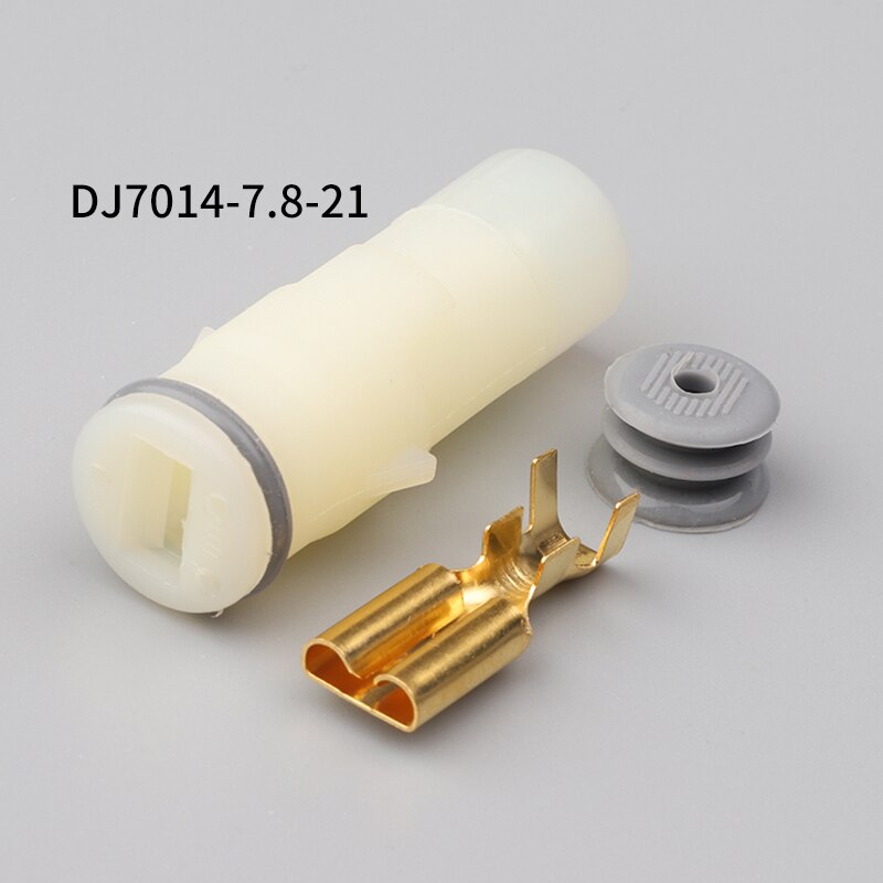 100 sets  dj7014-7.8-11 21 auto hoge stroom waterdichte connector 1p 1 kern 1 gat auto connector