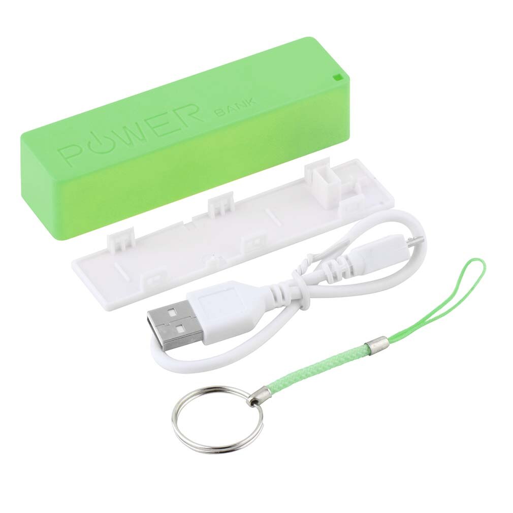 gorący Nowy 1Pc przenośne modne perfumy w kształcie kwadratu mobilna skrzynka zasilająca USB 18650 pokrywa baterii z breloczkiem dla iPhone