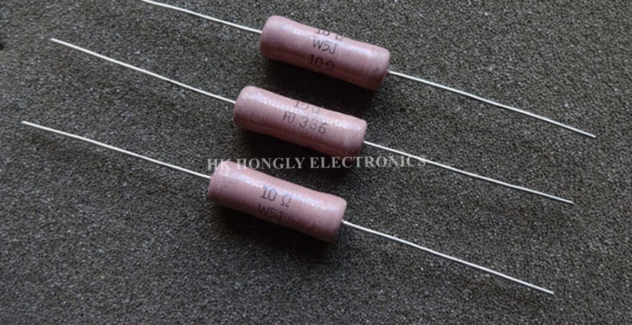 10PCS W5J 10 OHM 5W 10R W7J 130R 130 OHM 5% Resistor: W5J 10R 5W