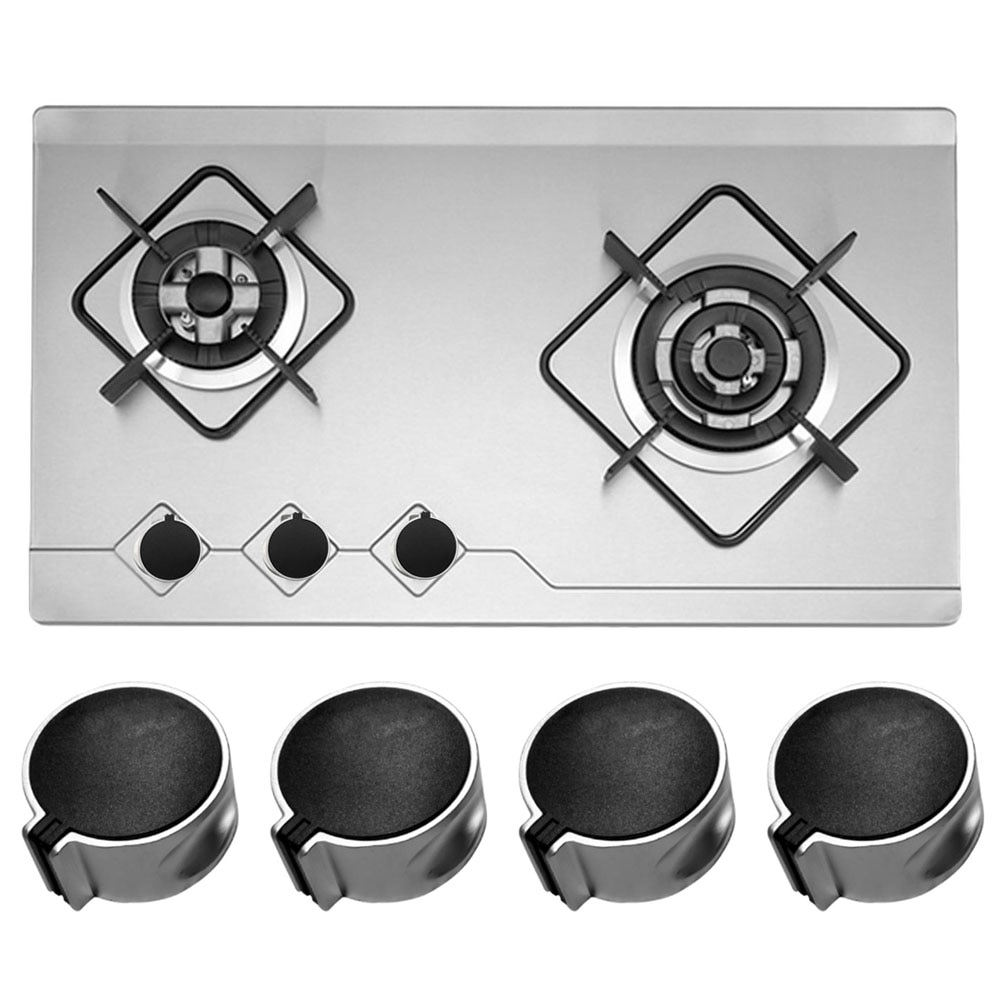 Behogar-4 Uds. Estufa de Gas de Metal para, 8mm, adaptadores de Control de cocina, interruptor de horno, cerraduras de superficie, piezas de utensilios de cocina