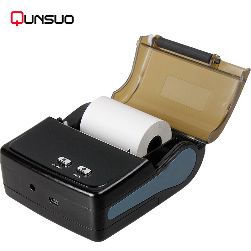portable mini printer scanner 58mm pos thermal receipt bluetooth printer QS5801