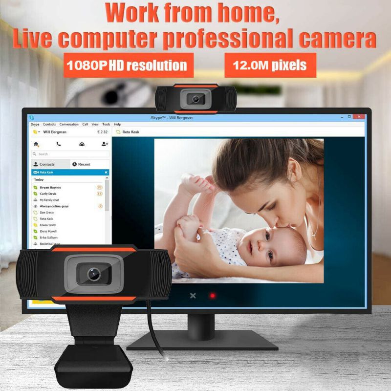30 Graden Draaibaar 1080P Usb Camera Draaibaar Video-opname Web Camera Met Microfoon Voor Pc Laptop Desktop Video