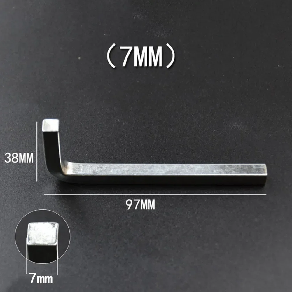 Llave de cabeza cuadrada en forma de L de 3-10mm, llave cuadrada de 4 puntos, llave de acero al cromo vanadio, destornillador para apretar los tornillos cuadrados: Verde