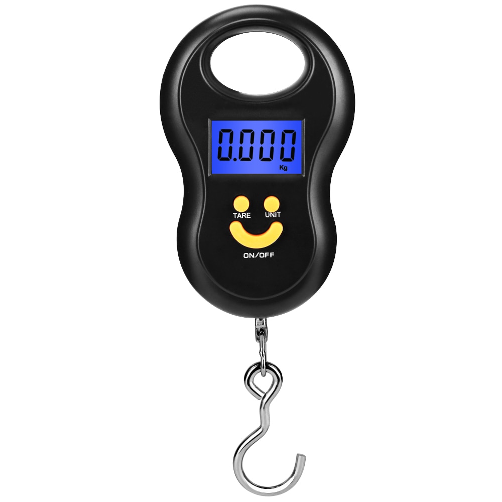 1PC Digital Scale 40kg 10g Portable Electronic Scales Hanging Digital Scale Fishing Hook Pocket Weighing Balance with LED Light