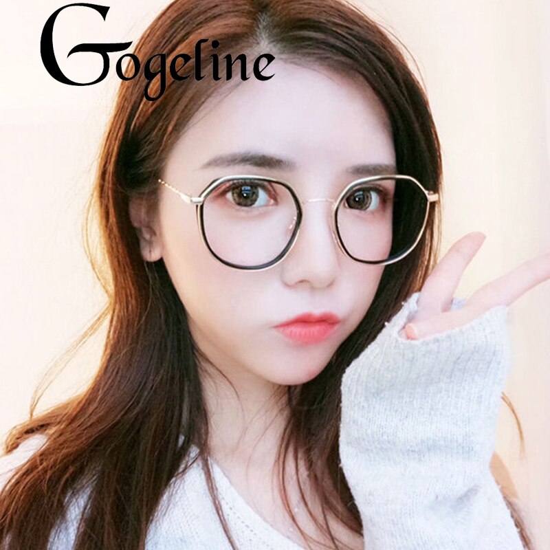 Computer Brille Anti Blau Licht Gaming Gläser Metall Retro Brille Rahmen Anti Glare Brillen Klare Linse für frauen männer