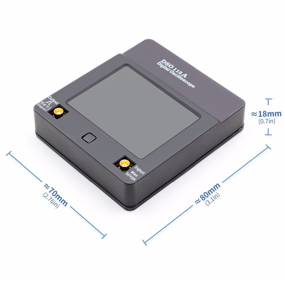 Handheld Mini Portable Digital Oscilloscope 30M 2031H Handheld Bandwidth 200MSps Sampling Rate with P6100 Oscilloscope Probe