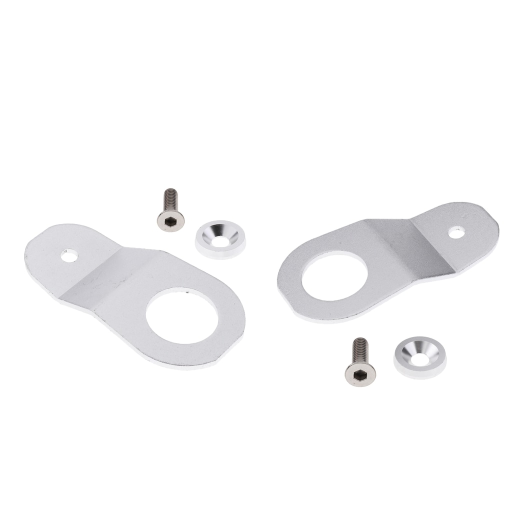 2x Car Radiator Support Bracket Billet For Civic Ek 92 95 Silver