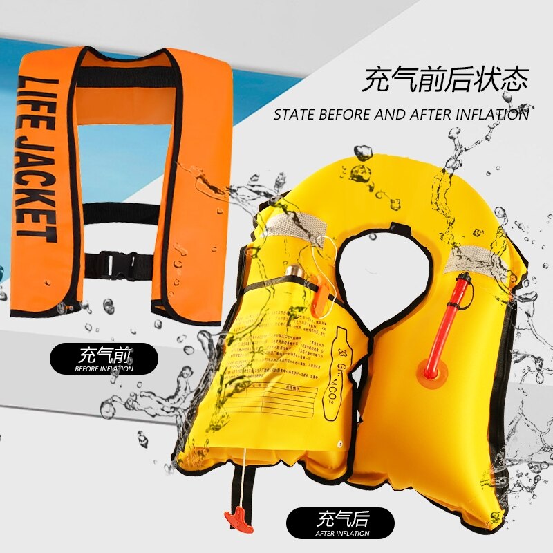 Automatic Inflatable Life Jacket Swiming Fishing Life Vest Water Sports Children Adult Life Vest for Surf Drifting