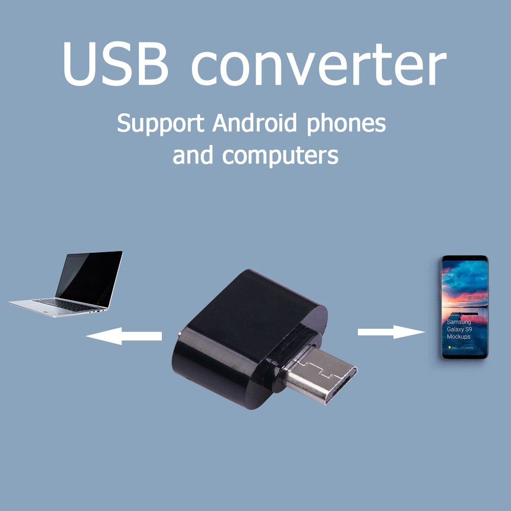 Micro USB Data Cable Adapter USB 2.0 to USB OTG Connector Converter for Tablet PC Android Mobile Phone Mouse Keyboard