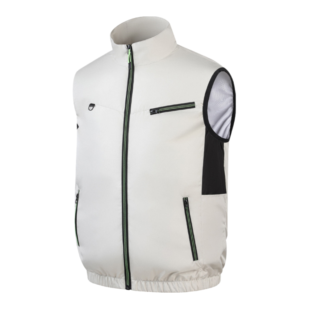 Koelvest, airconditioning, hittebestendig, draagbaar, ademend 3 geschikt voor zomerkamperen en vissen.: Ik / Ivoor