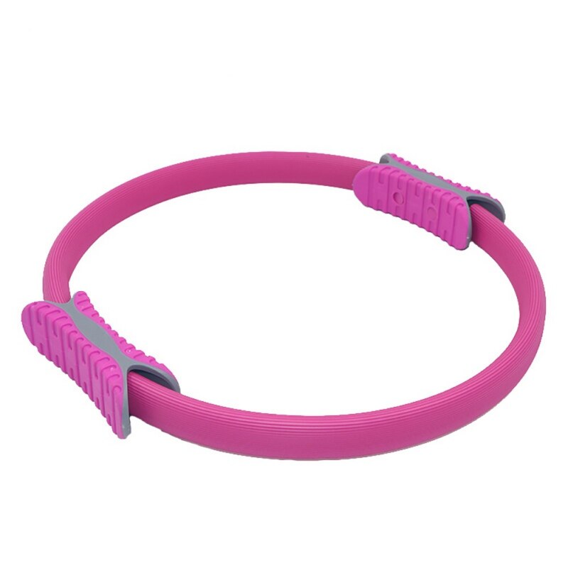 Professional Yoga Pilates Ring - Fitness Resistance Circle - Gym Workout Accessory: Beige