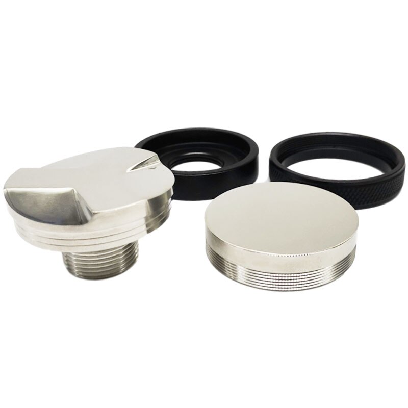 Distributeur et doseur de café 51/53/58mm, niveleur de café à double tête, doseur à expresso à main à profondeur réglable