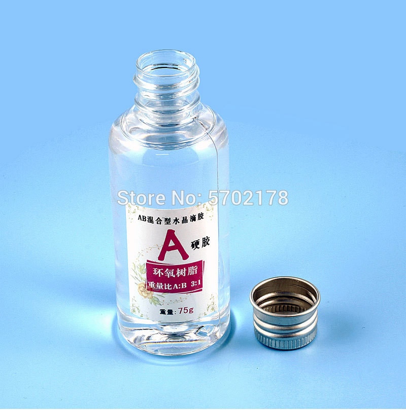 1 Set Jewelry Making DIY Clear AB Crystal Glue High Adhesive Anti-yellow Quick Drying Resin Epoxy