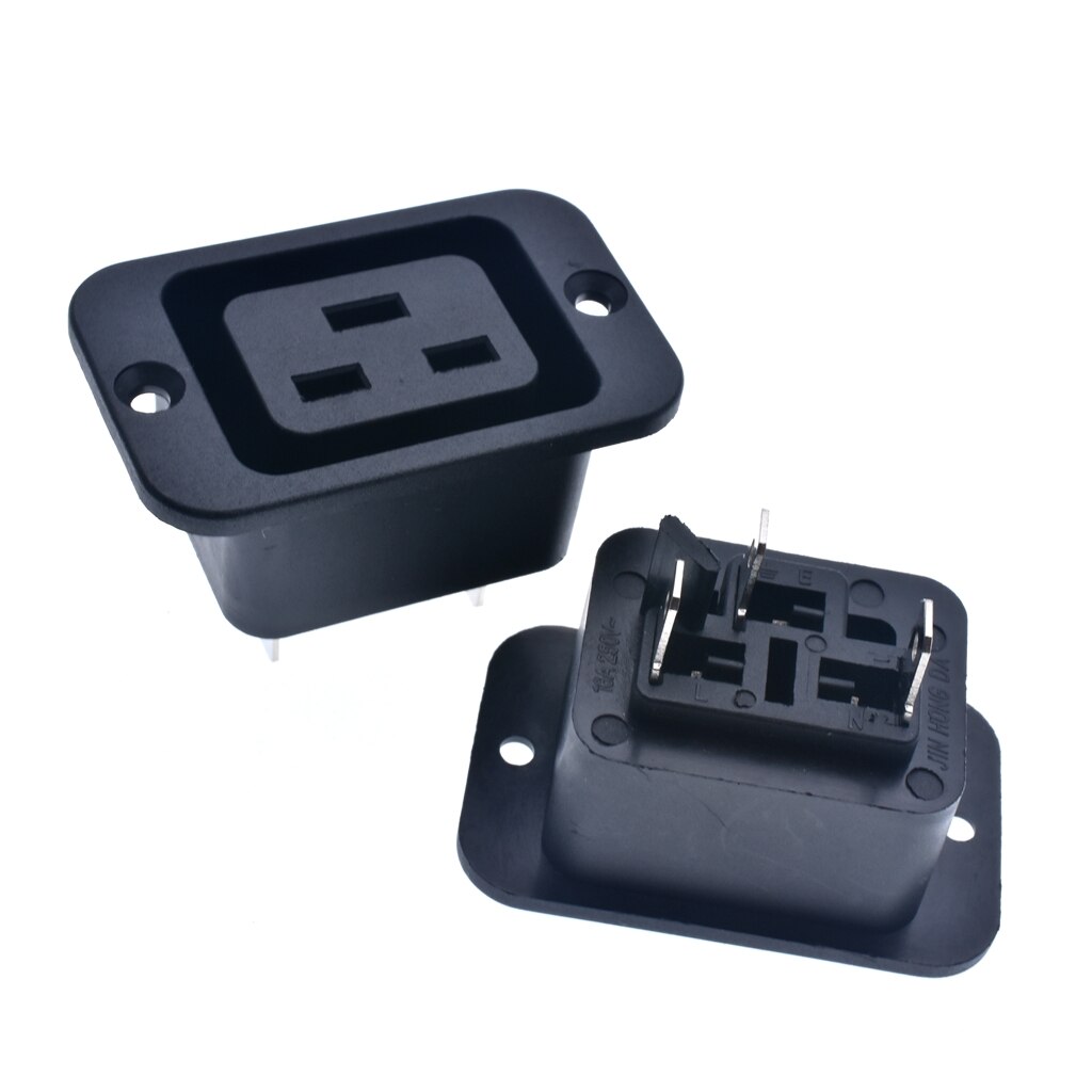 1pcs AC 250V 16A IEC 320 C19 C20 Panel Mount Plug Connector Socket