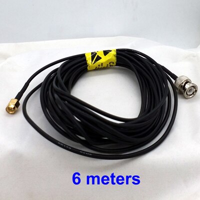 50 Ohm RG174 RF Coaxiale Kabel Zuiver Koper met BNC male SMA male connectoren voor SDR Antenne kabel 3 meter of 6 me: 6 meters