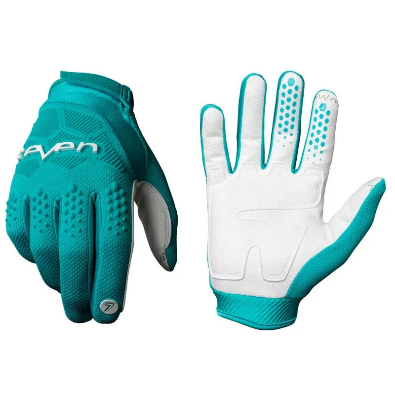 seven Mx Gloves Top Navy Mtb Motorcycle Gloves Off Road Motocross Glove MTB Dirt Bike Gloves: Clear / M