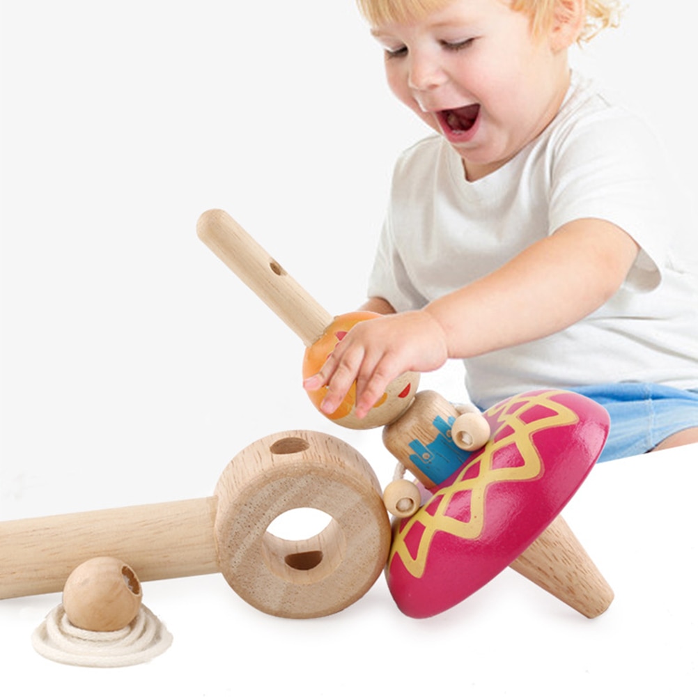Prinses Houten Gyro Spinning Top Meisjes Speelgoed Kinderen Volwassen Relief Stress Desktop Tol Gyro Speelgoed Kinderen Verjaardagscadeautjes #30