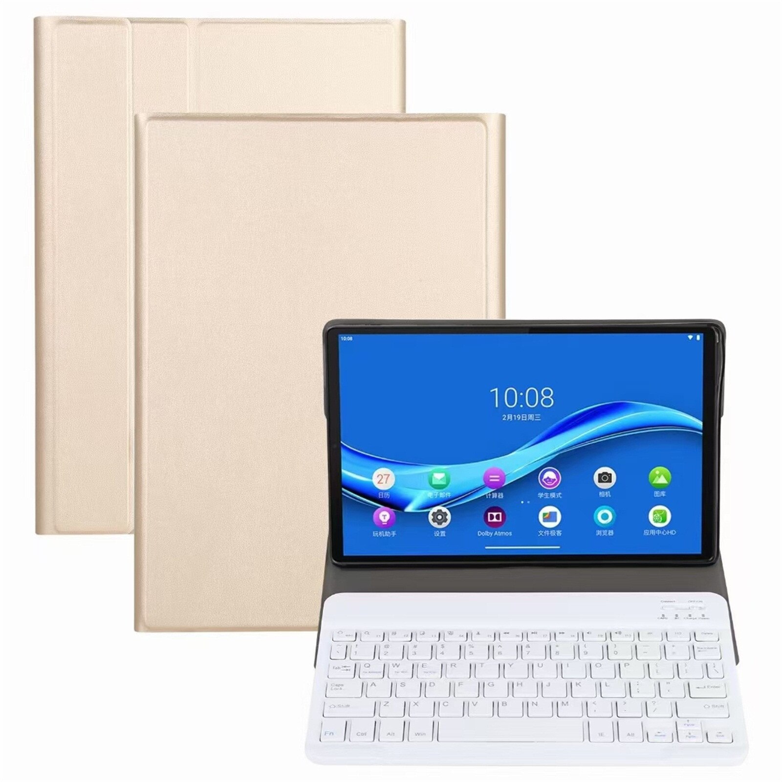 Adequado para lenovo tab m10fhd plus x606f TB-X606X 10.3 polegadas tablet pc teclado bluetooth com capa protetora #30