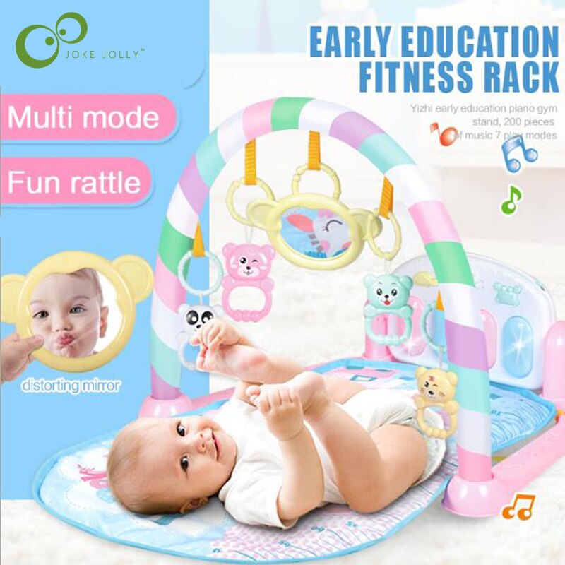 Baby Muziek Rack Speelkleed Kid Rug Puzzel Tapijt Piano Toetsenbord Zuigeling Playmat Vroege Onderwijs Gym Kruipen Gamepad Speelgoed gyh