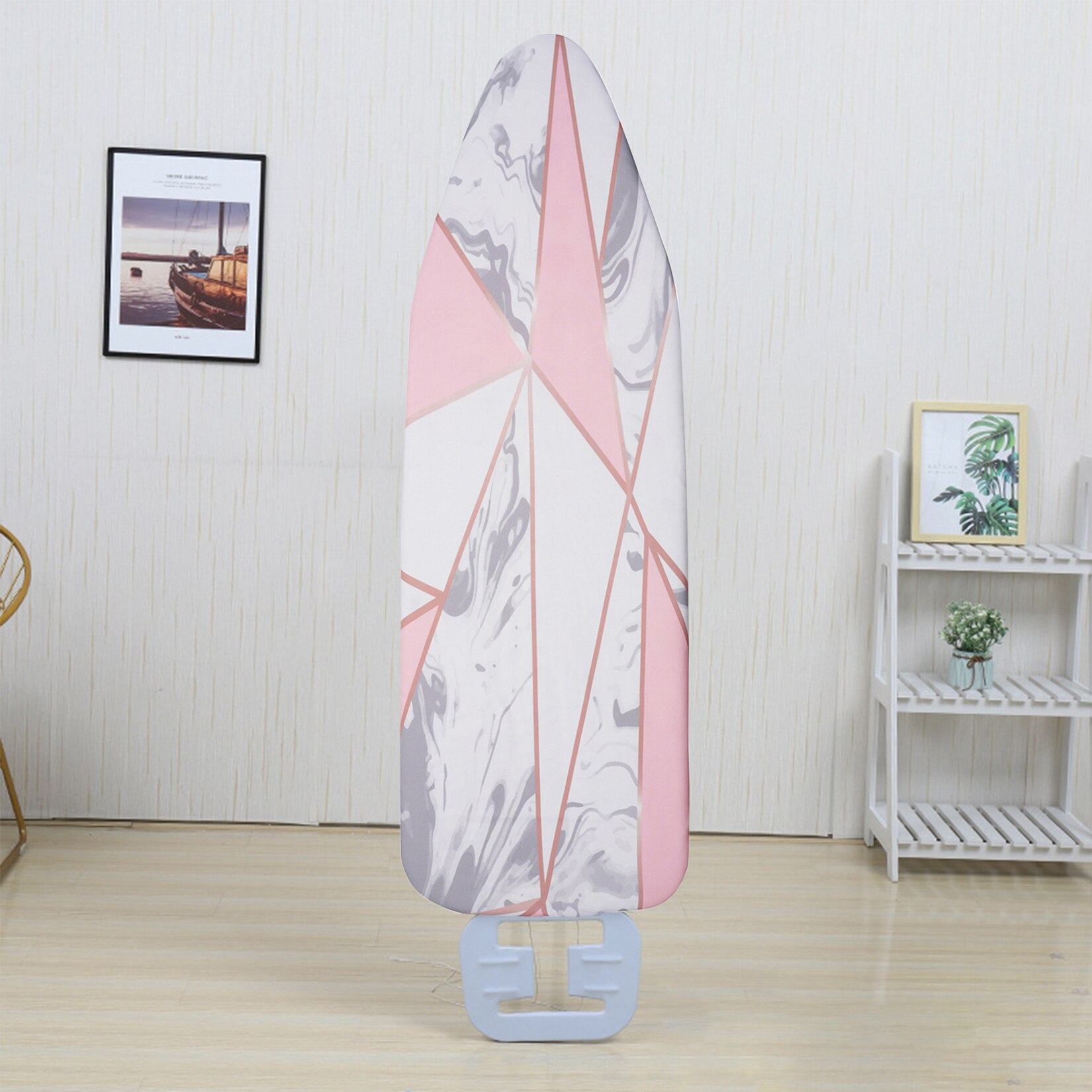 Ironing Board Cover Marble Cloth Printed Ironing Board Cover Heat Resistant Padded Case for Home Cleaner Tools 140x50cm: C dust cover