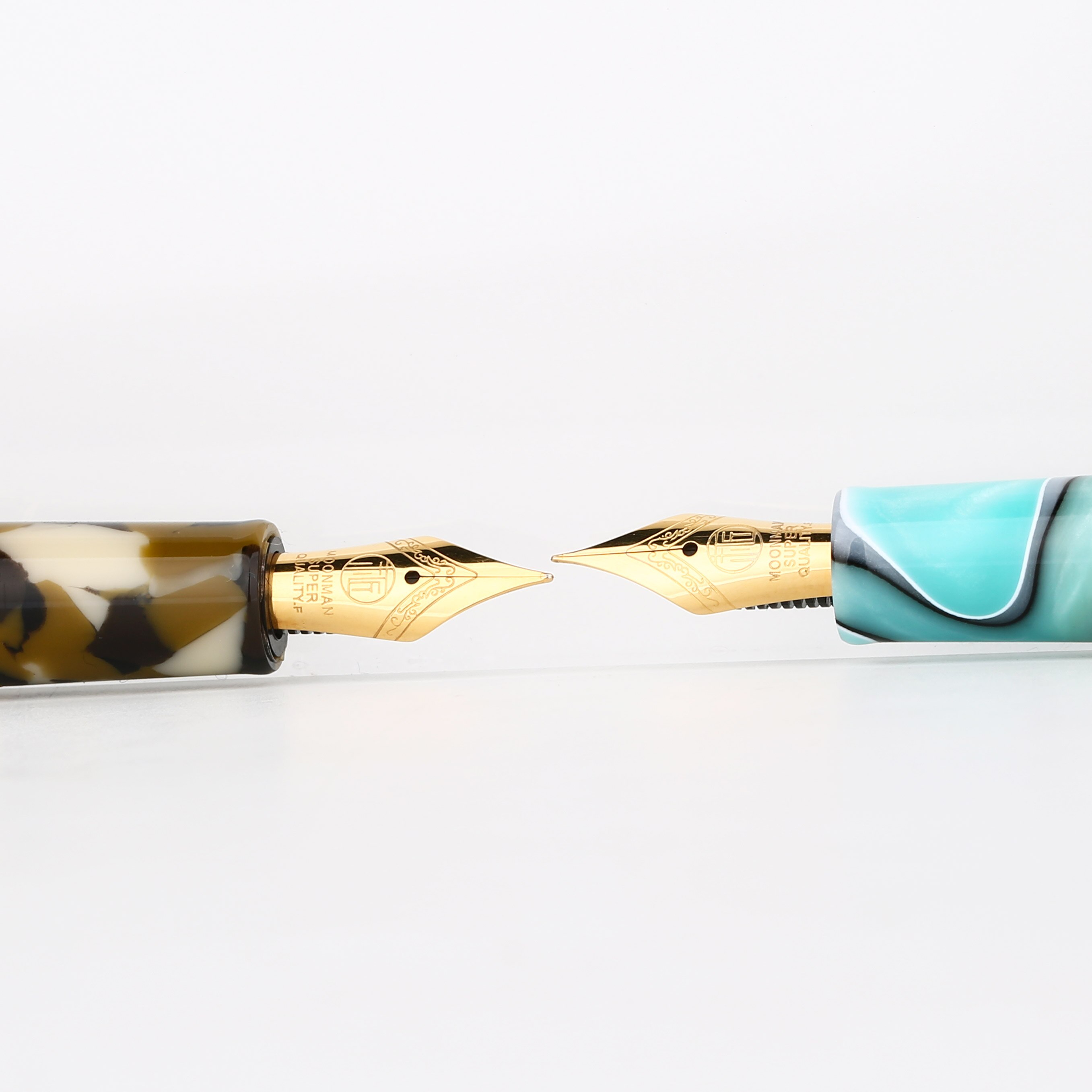 Moonman S3 Colorful Resin Fountain Pen Camouflage Gold-plated EF/F Nib Ink Pen Original Box