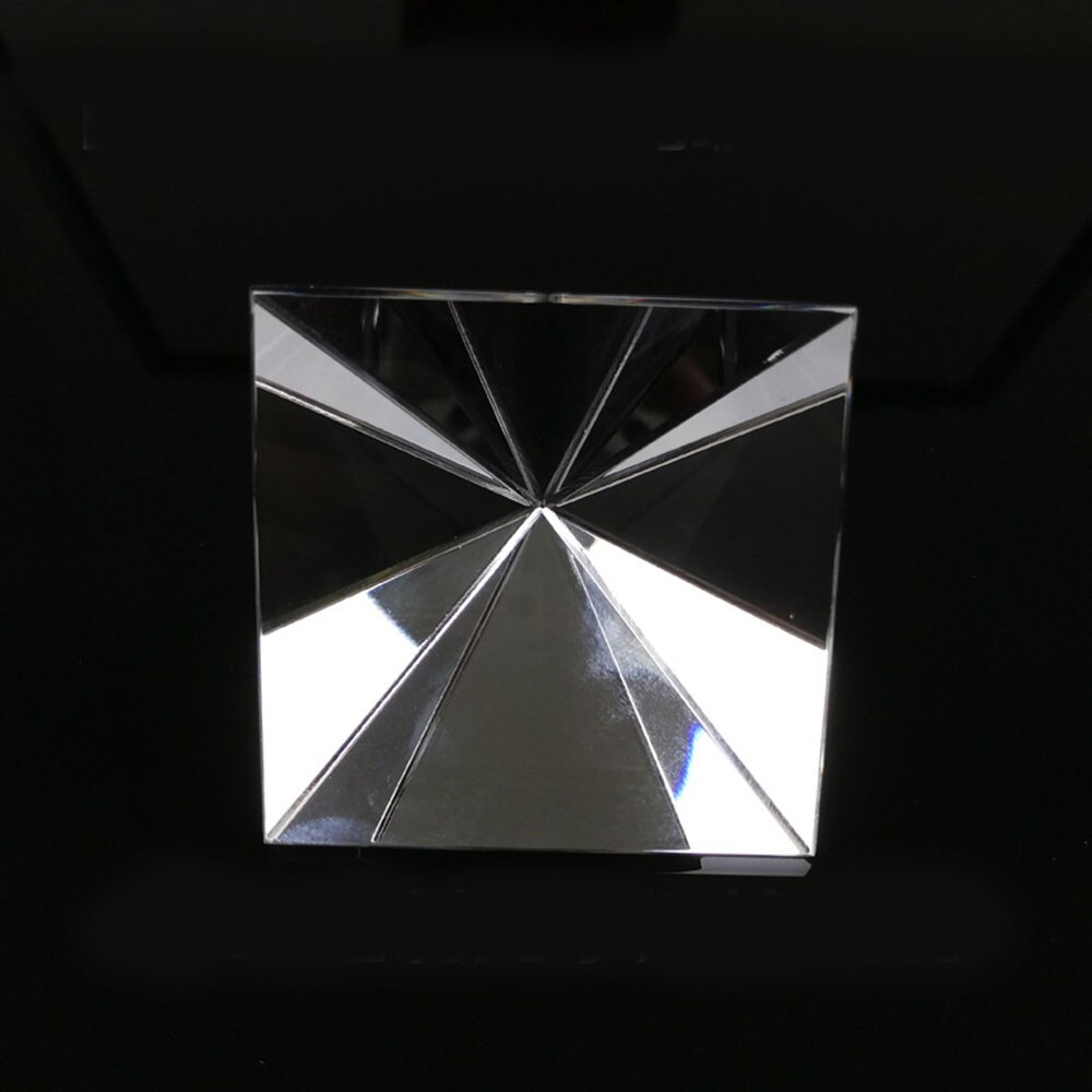 40mm Glas piramide Quadrangular piramide Prisma Regenboog optische prisma Natuurkunde onderwijs Levert