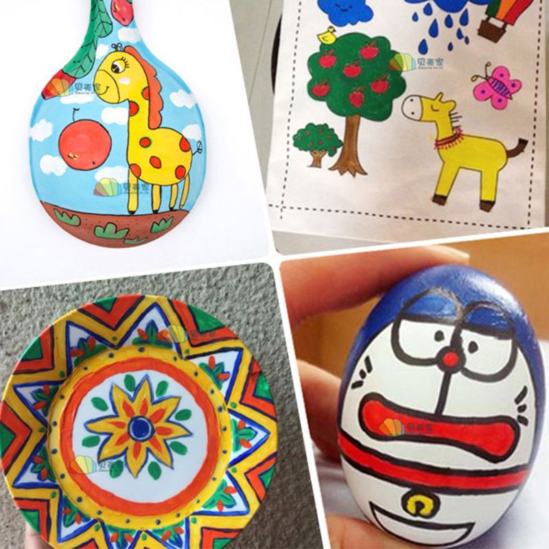 1 set mit 3ml/5ml handbemalten acrylfarben, kindersichere malpigmente, kindergarten, diy-kunst, graffiti-pigmentset