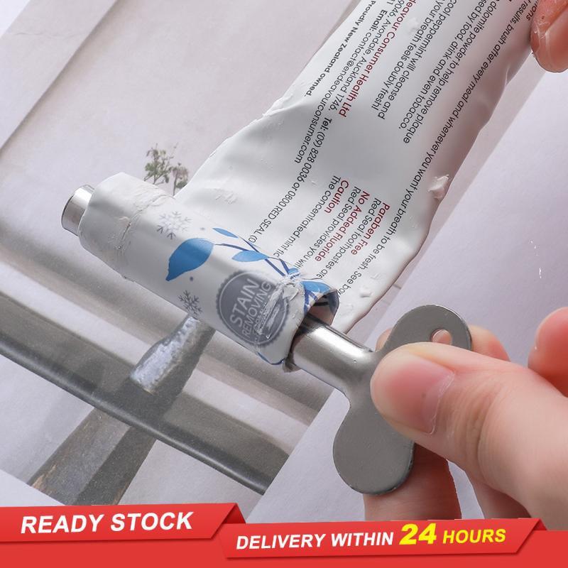 Silver stainless steel toothpaste extrusion tube bathroom toilet distributor hair dye cosmetics paint metal tube extruder