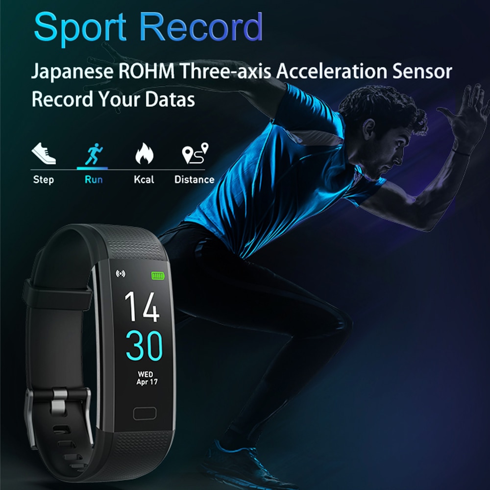 Smart klocka dam sport män smart band blodtrycksmätare  ip68 vattentätt smartwatch armband för android ios telefon