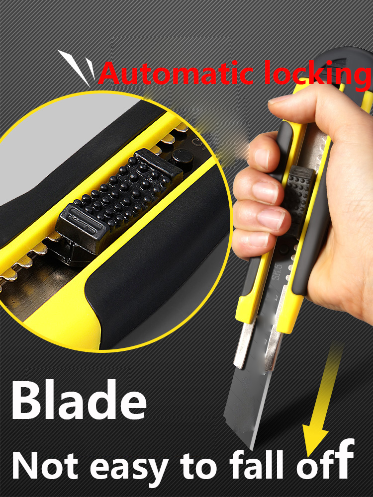 Couteau utilitaire à lame SK4, manche en plastique, lame revêtue, outil d'ouverture de boîte de sécurité, outils de coupe pour le bureau et la maison