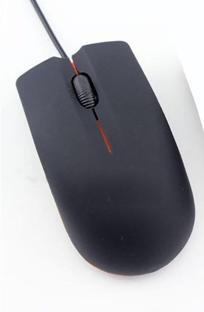 Tragbare Büro Computer Maus Verdrahtete Dünne Mini Maus für Notizbuch Laptop Maus Leicht Zu Tragen Reise Maus Computer Zubehör: balck
