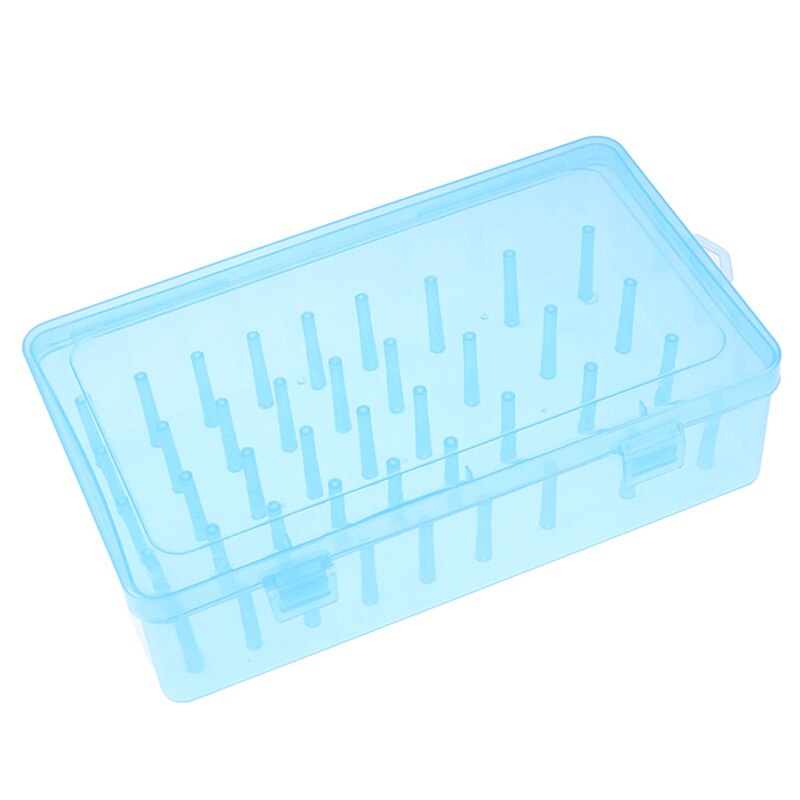 42PCS Spool Sewing Thread Storage Box Craft Bobbin Empty Carrying Case Large Container Line Organizer Household Accessorie Tool: blue