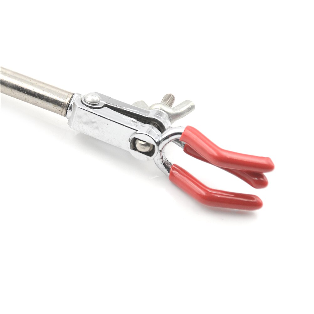 Laboratory Supplies 1pcs Tube Clamp Holder Clamp Range 0-30mm Lab Single Adjustment Three Prong Extension Flask Clip