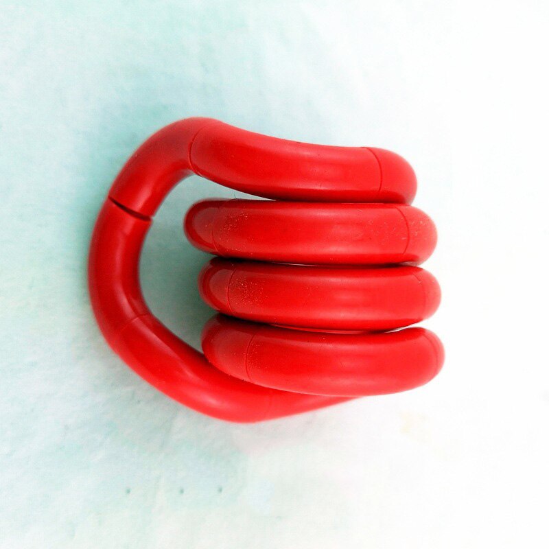 Twisted Ring Magic Fidget Magic Trick Rope Tangle Fidget Toy DIY Winding Leisure Education Stress Relief Kid Xmas Toy: Red