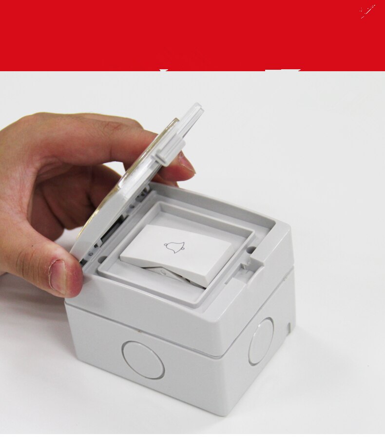 Interrupteur de bouton de sortie de sortie extérieur étanche IP55 pour ouvre-porte de sonnette de serrure de porte