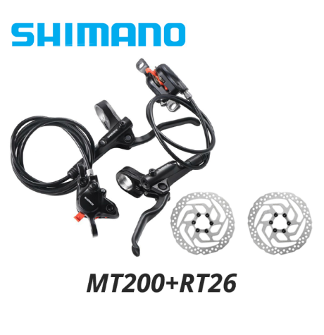 Shimano MT200 Hydraulische Fahrrad Bremsen BR-BL-MT200 Bremse MTB Fahrrad Rabatt Bremse klemme Berg bremsbeläge M315 neue modell: links F recht R RT26