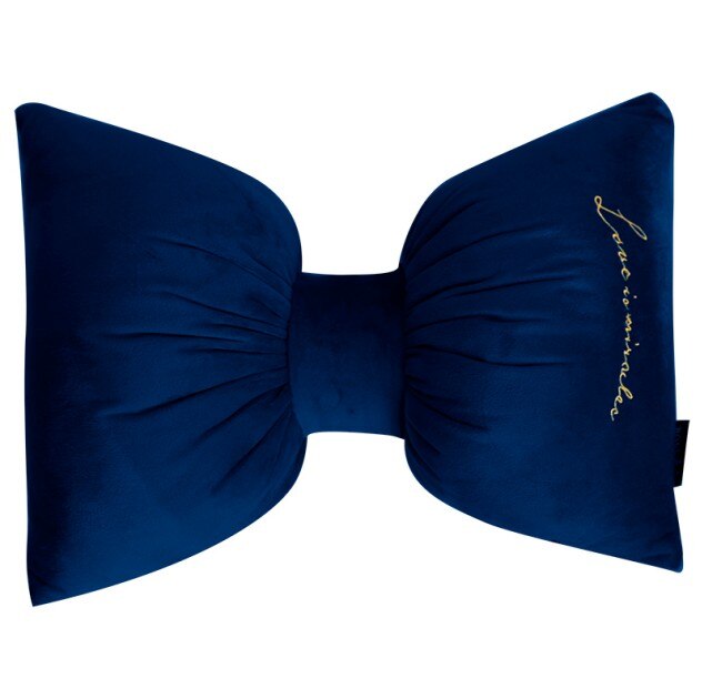 Pretty Solid Boog Kussen Met Vulling/Auto Neck Kussens Home Decor Boog Knoop Rozet Home Decoratieve Kussen Binnen Innerlijke 1 Stuk: 1