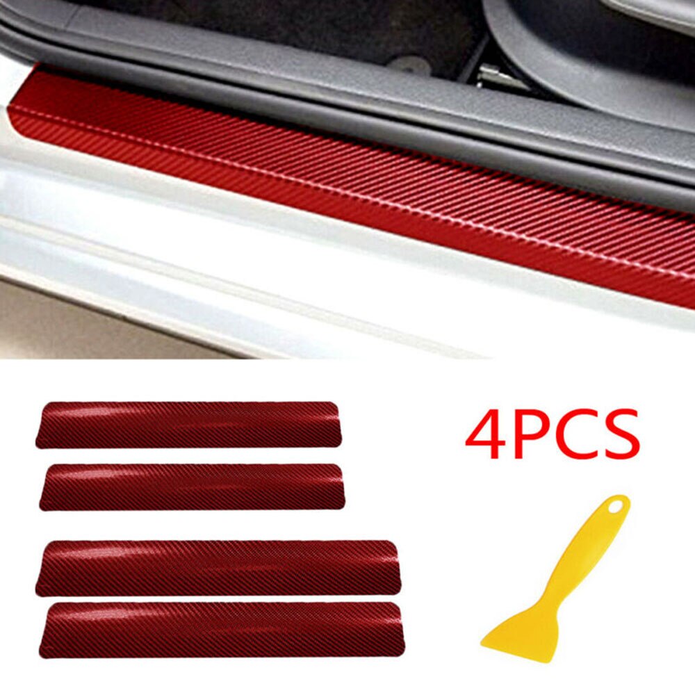 Auto Sticker Auto Accessoires Carbon Fiber Instaplijsten Anti-Kras Trim Onderdelen Universele