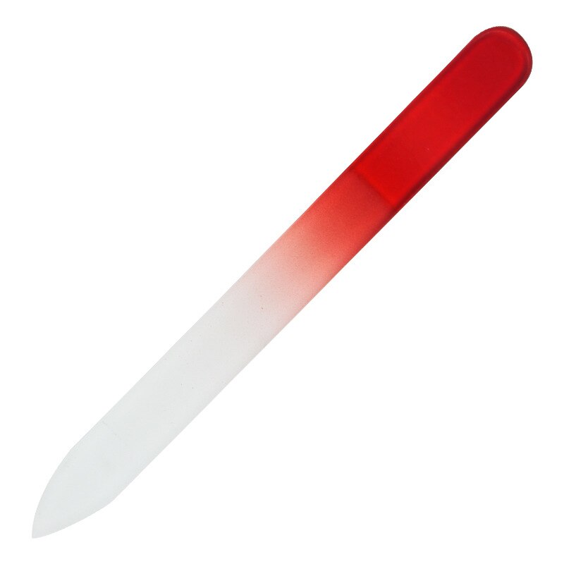 Glas Nano Nagel Datei Universal- Nagel Polieren Stange Polieren Schleif Werkzeug Manikübetreffend einstellen Professionelle Abschluss: groß-rot