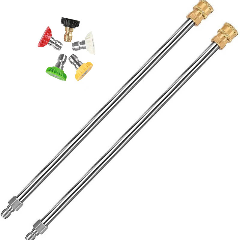 Hochwertiger Hochwertiger Hochdruckreiniger-Verlängerungsstab aus Edelstahl mit Schnellanschluss (1/4 Zoll) – Hochleistungs-Upgrade: Typ 4