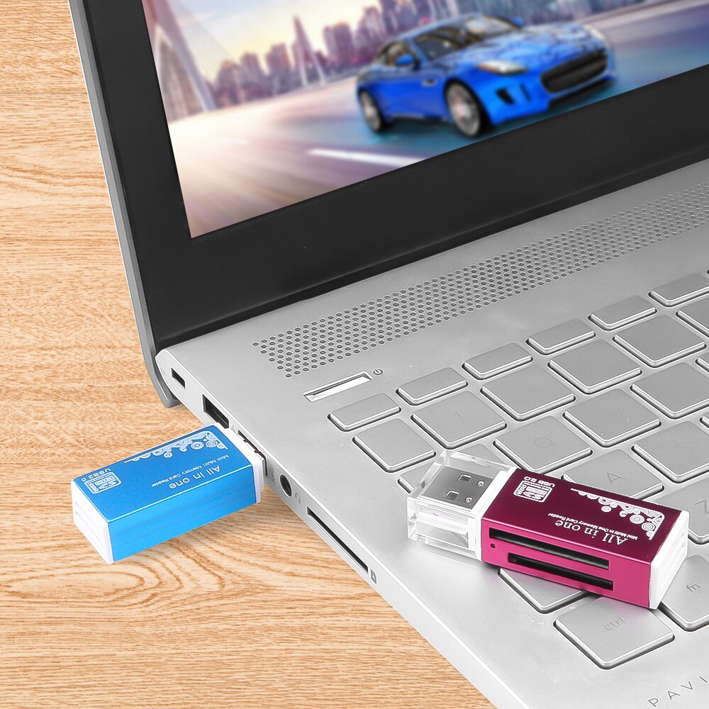 All In 1 USB 2.0 Multi TF / SD / Micro SD / MS /Micro MS Memory Card Reader