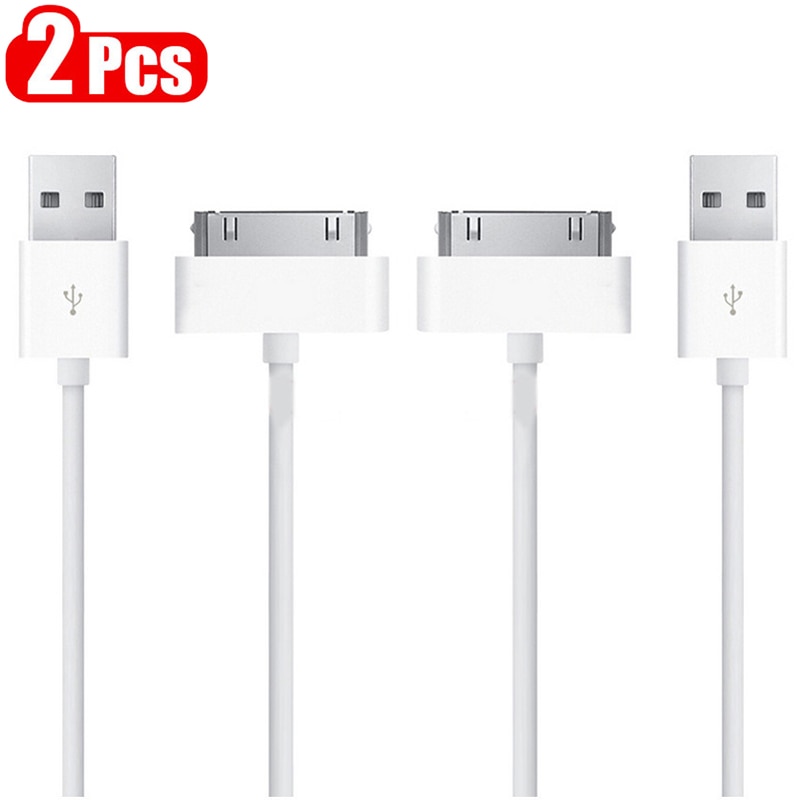 Cherie 2Pcs 30Pin Usb Datum Kabel Voor Iphone 4 S 4 S 3GS 3G Ipad 2 3 Ipod nano Itouch Telefoon Oplaadsnoer Kabel Kabel Draad Lader