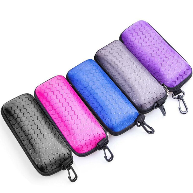 1pcs Eyewear Cases Cover Sunglasses Case Glasses Box With Lanyard Zipper Eyeglass Cases For Men Women