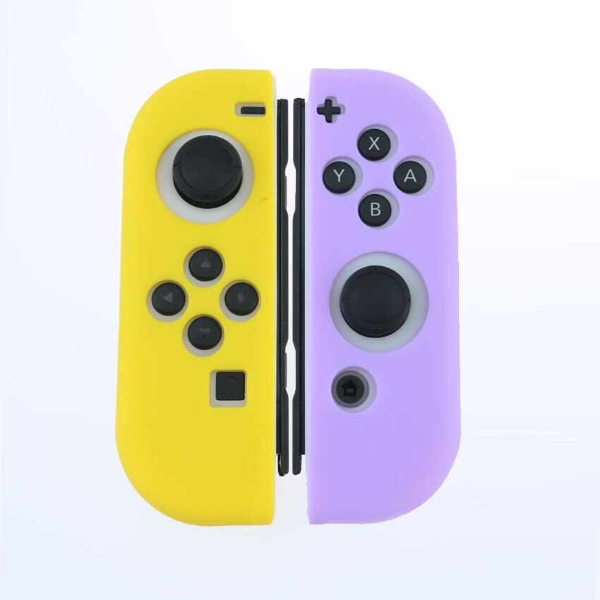 YuXi 1set Kleurrijke Soft Cover Voor Vreugde-Con Silicone Case Skin beschermhoes voor Nintend Schakelaar Joycon Controller