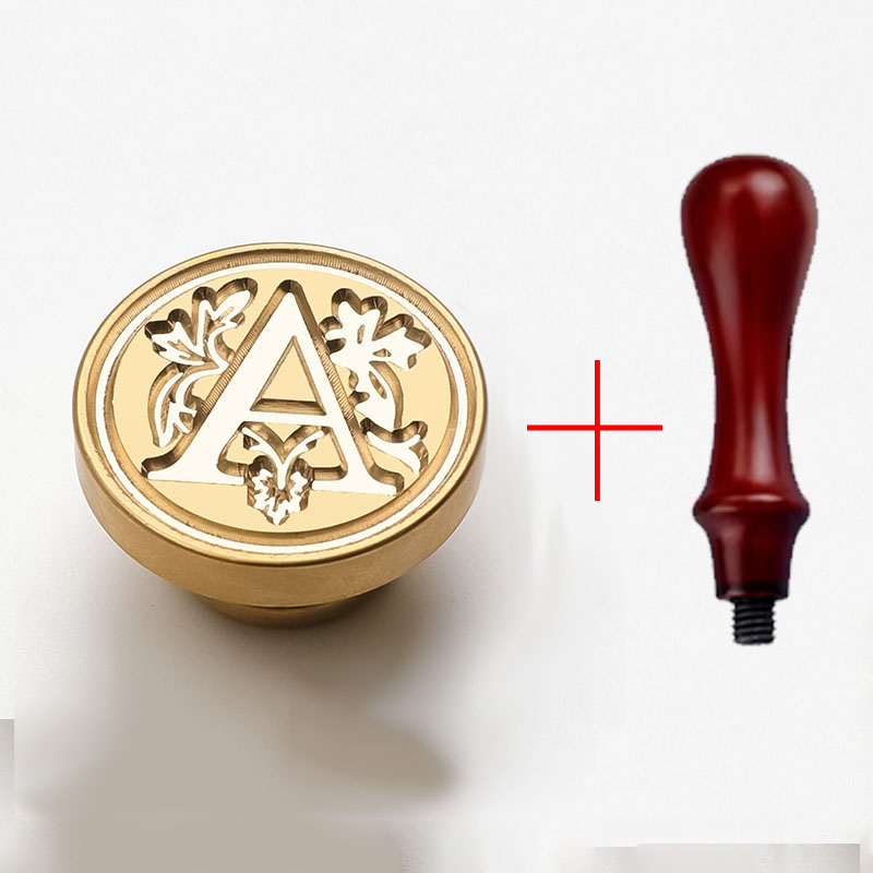 2PCS clear sealing stamp head wax seal craft supplies wax seal stamp and handle stamp scrapbooking supplies craft HCZ0106: WHITE
