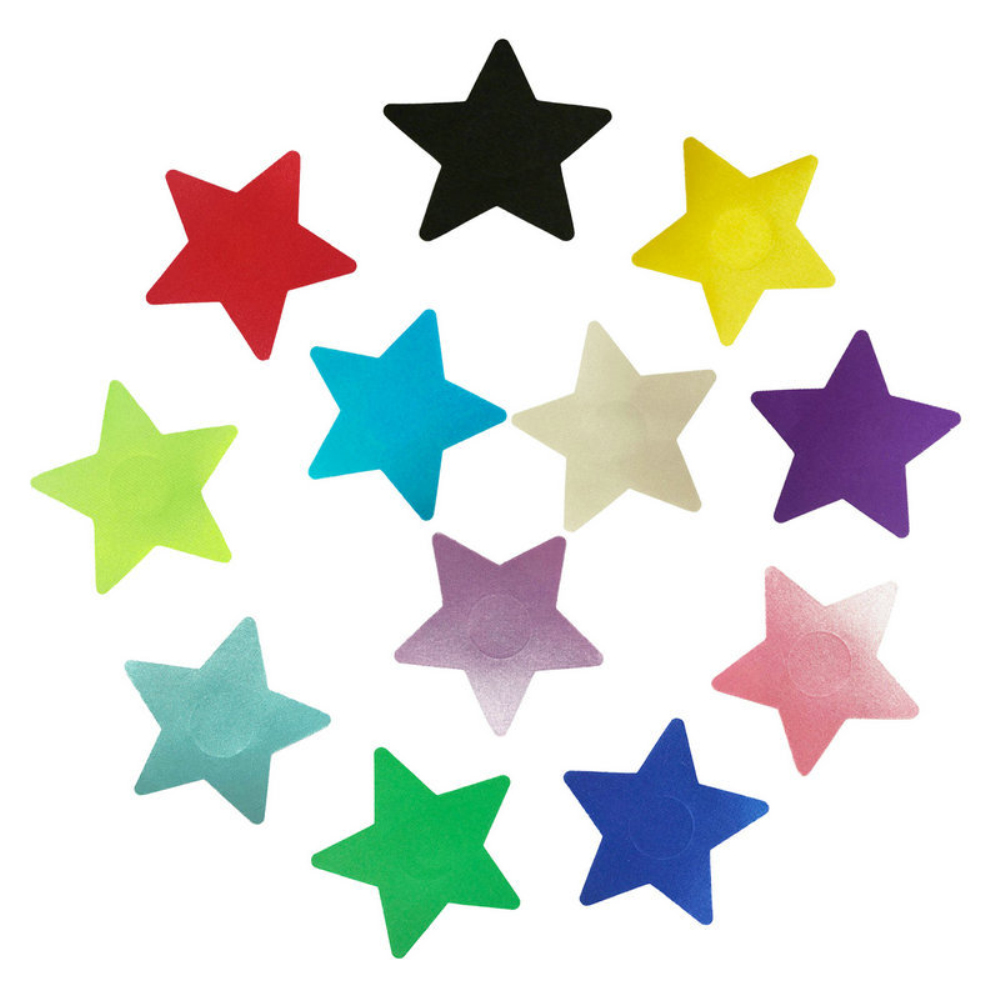 1 par de pegatinas de pasta para el pecho para mujer, cubierta de pezón de estrella, autoadhesiva, Protector de pecho Sexy, pegatinas para pezones, accesorio íntimo